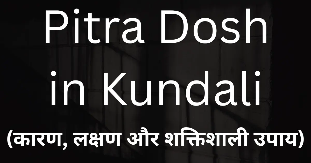 Pitra Dosh in Kundali