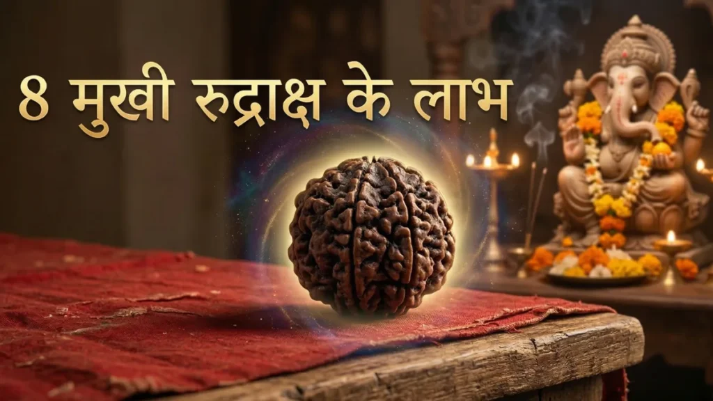 8 मुखी रुद्राक्ष के लाभ