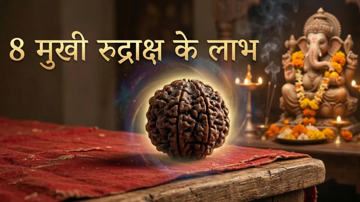 8 मुखी रुद्राक्ष के लाभ
